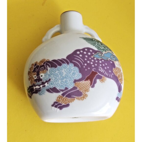 Vintage Noritake Porcelain Foo Dog Dragon Miniature Bud Vase 3 1/4" - Picture 9 of 9